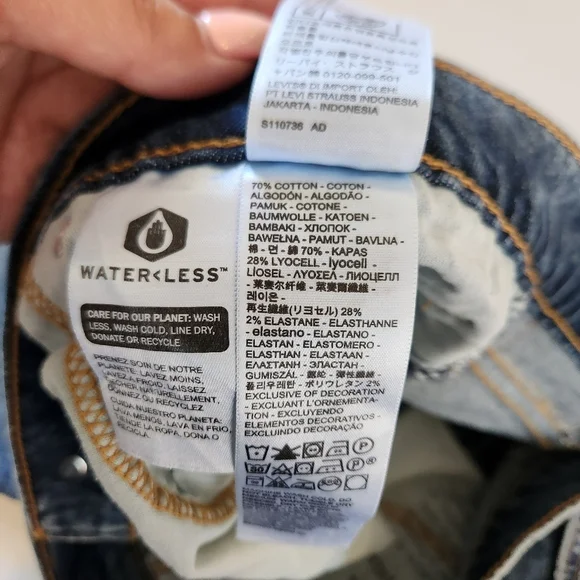 Levis 412 Men’s Size 38 9" Denim Jean Shorts Blue Medium Wash Stretch Festival - Picture 5 of 9